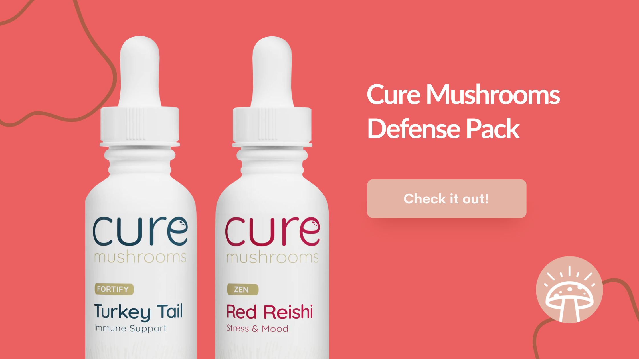 Cure Mushrooms Tincture Defense Pack