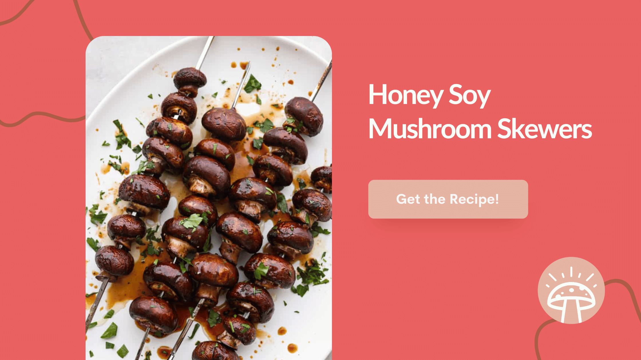 Honey Soy Mushroom Skewers