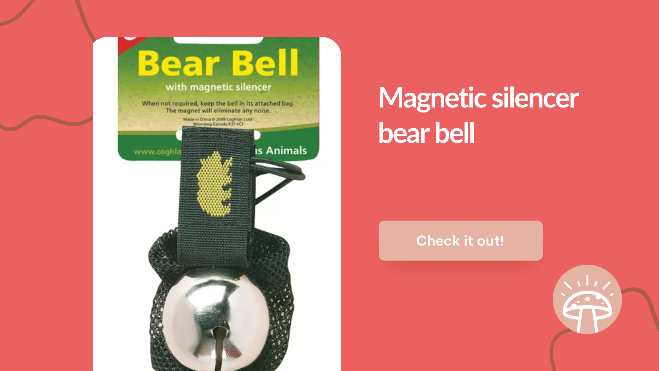 bear bell for mushroom hunters