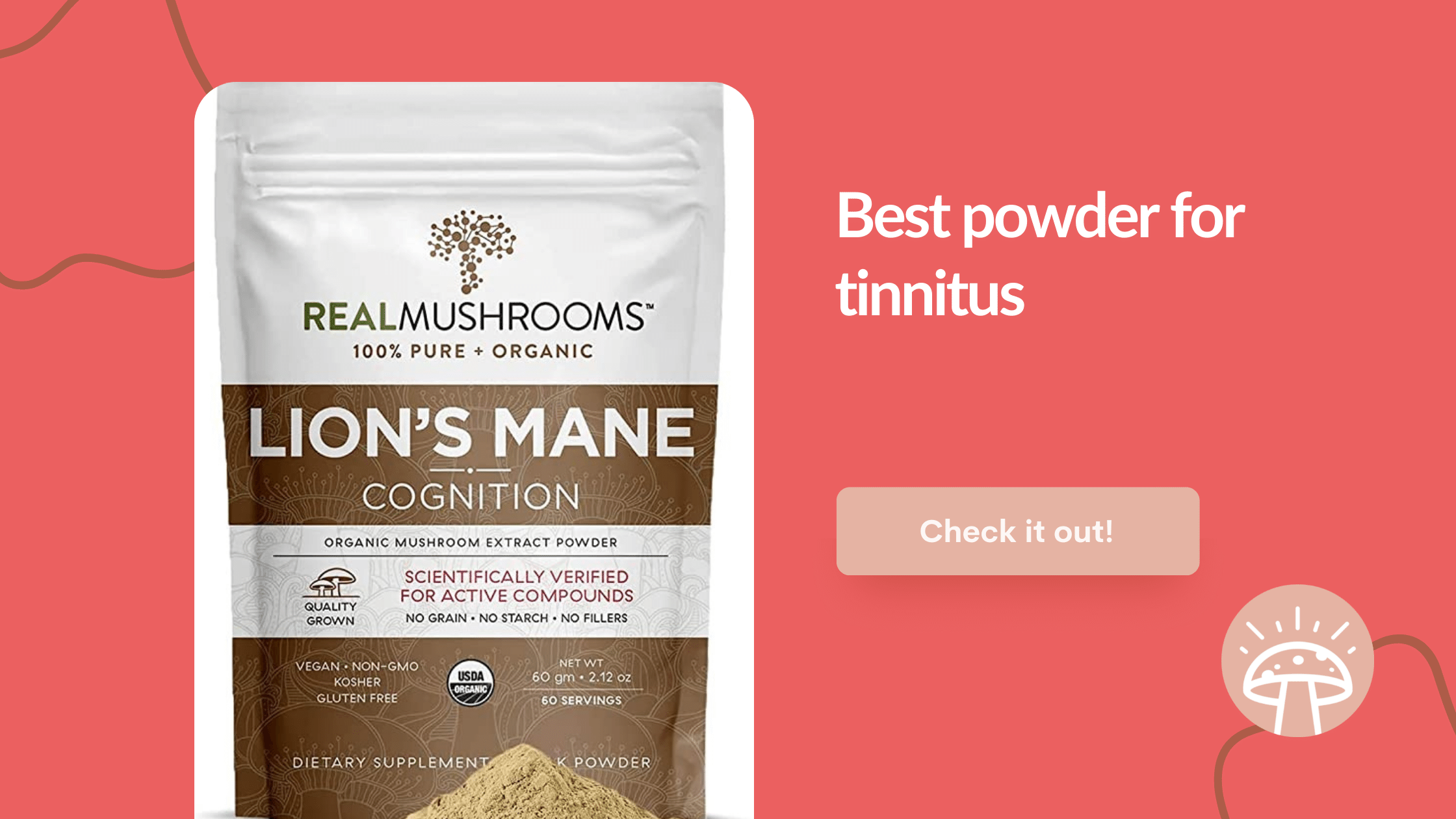 best powder for tinnitus real mushrooms