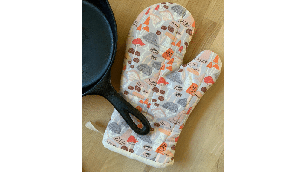 mushroom oven mitt