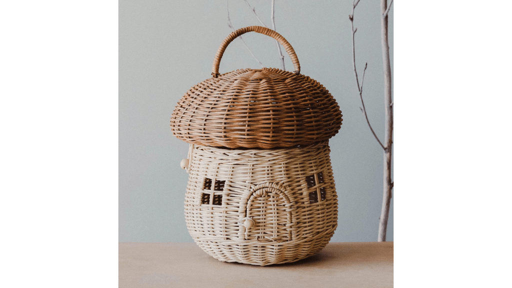mushroom shaped basket