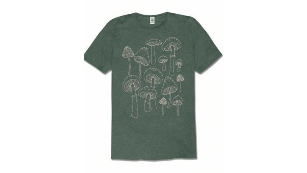 recycled mushroom tee shirt