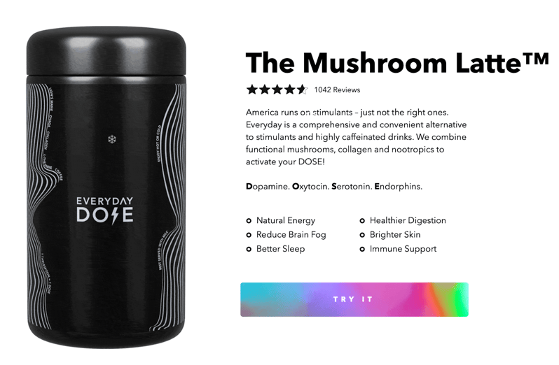 Everyday Dose Mushroom Latte 1