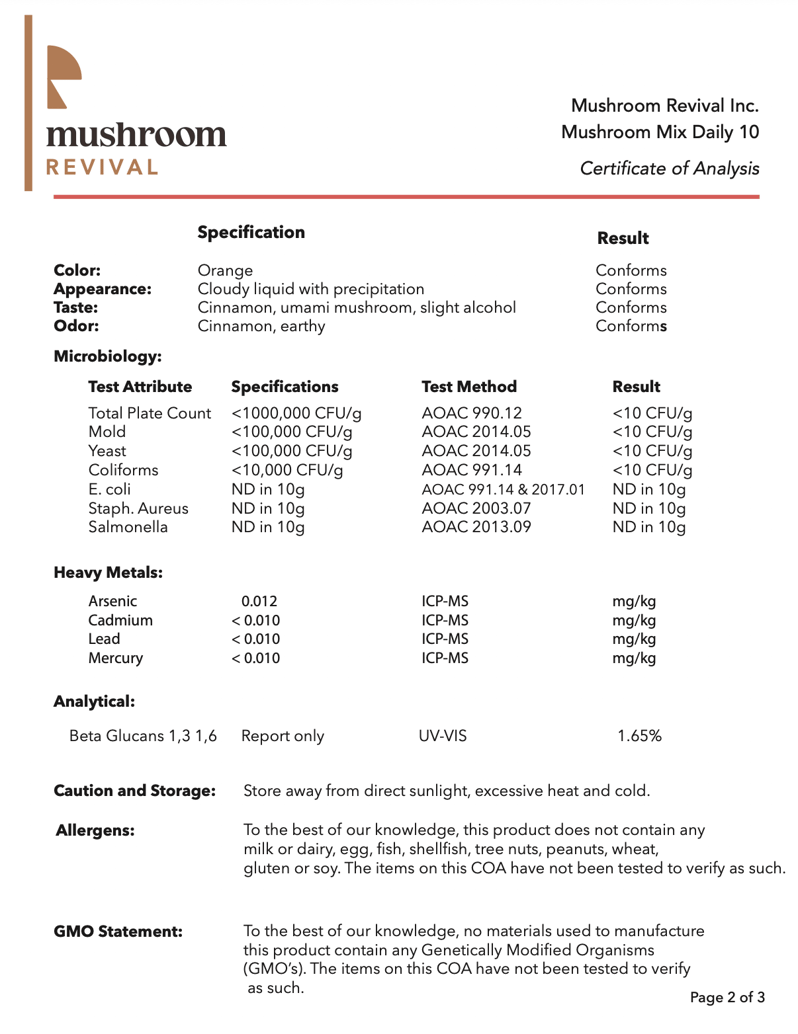 Mushroom Revival daily 10 COA pg 2