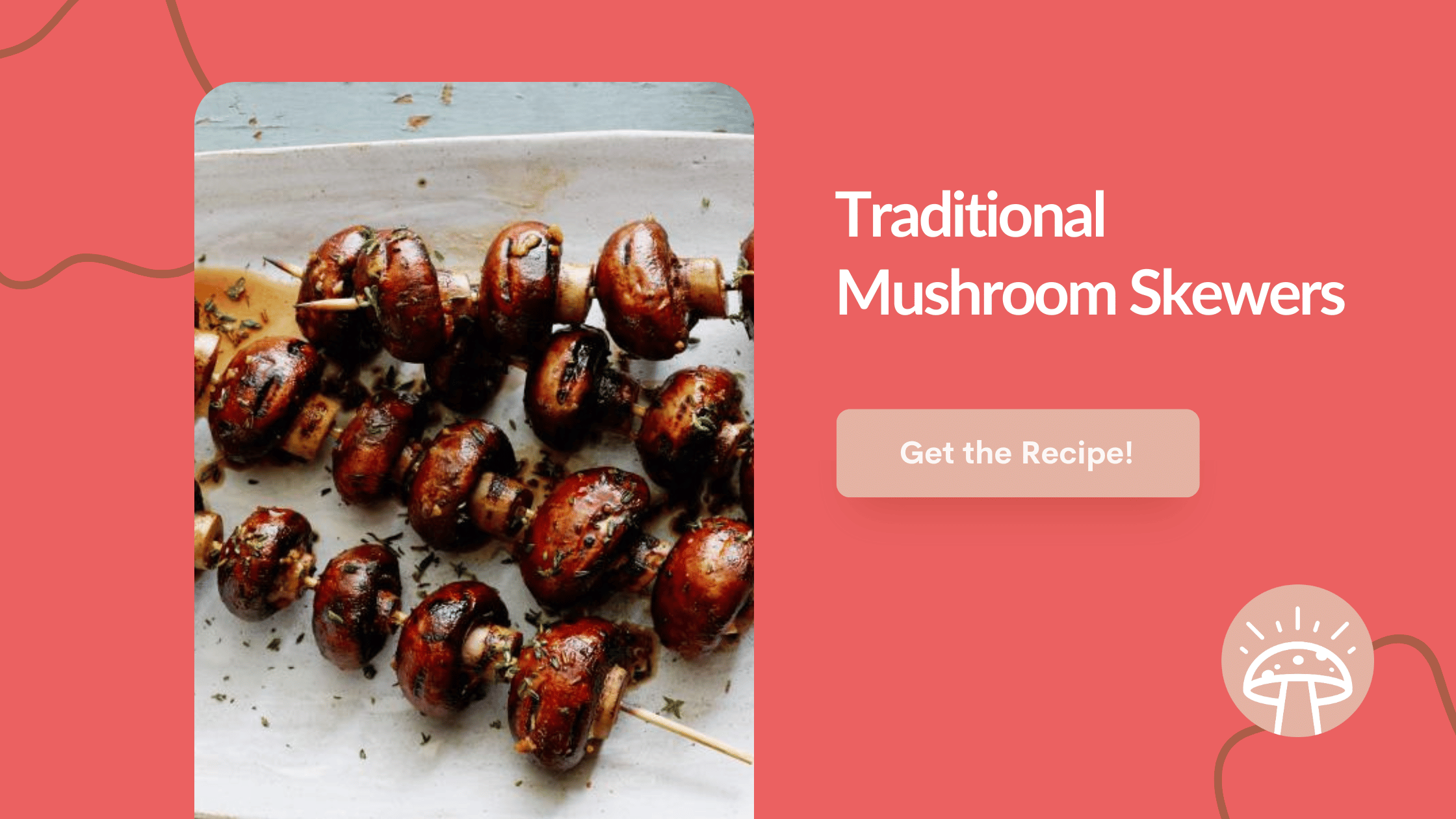 Traditional Mushroom Skewers