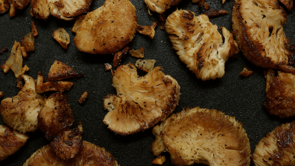 cooking lions mane mushroom
